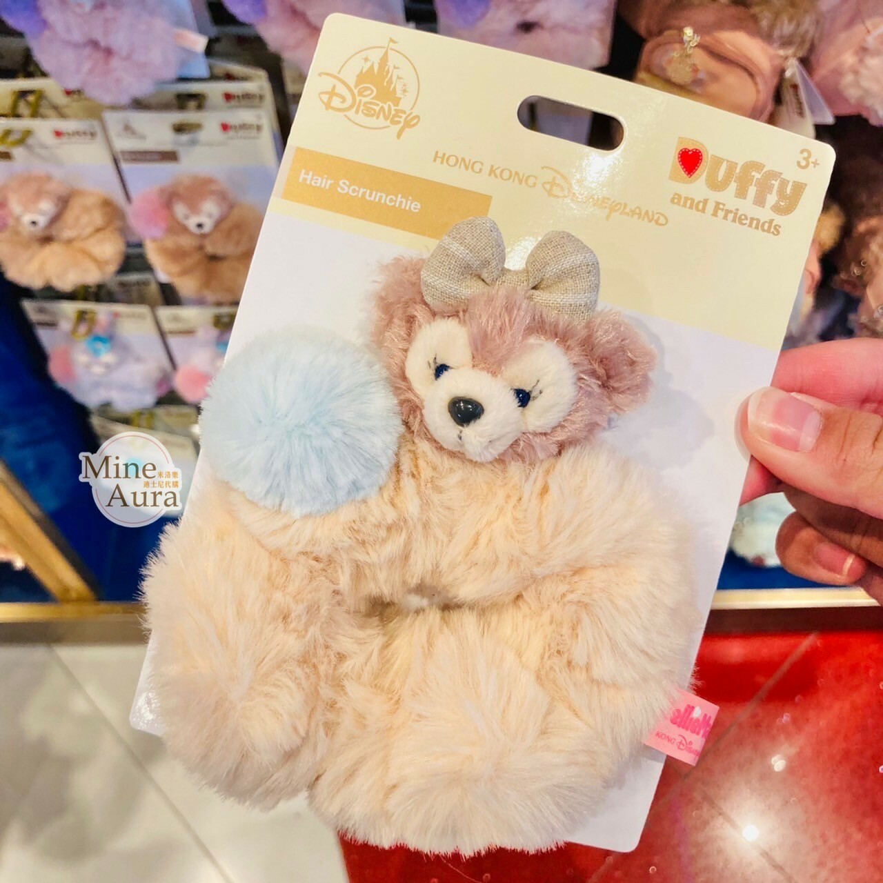雪莉玫 ShellieMay 絨毛大頭 毛球 造型 毛毛 髮束 大腸圈 髮飾 -香港迪士尼樂園