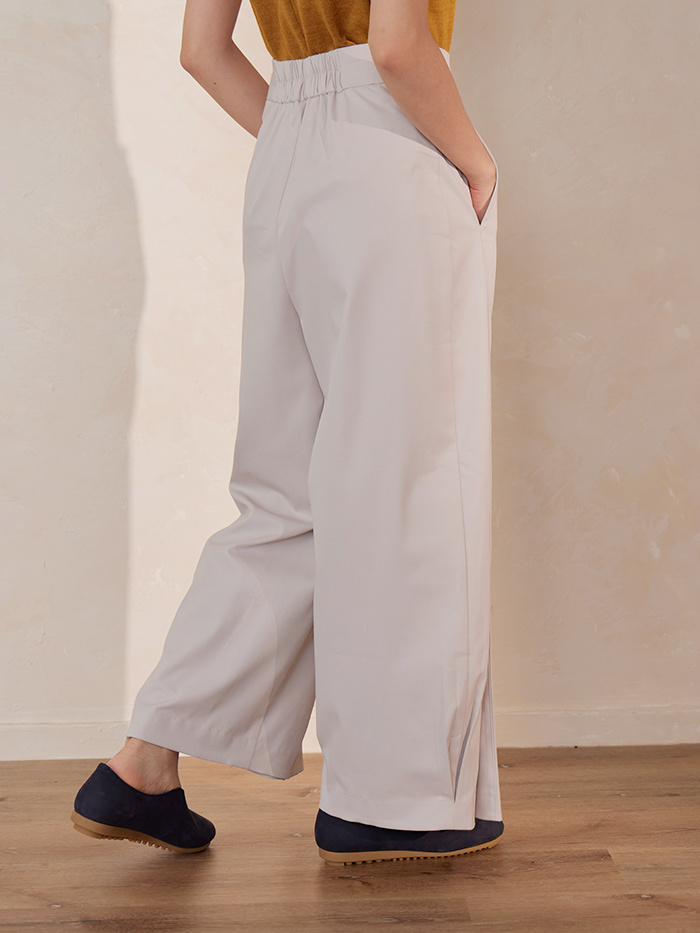 小說家寬管摺邊褲-晝光