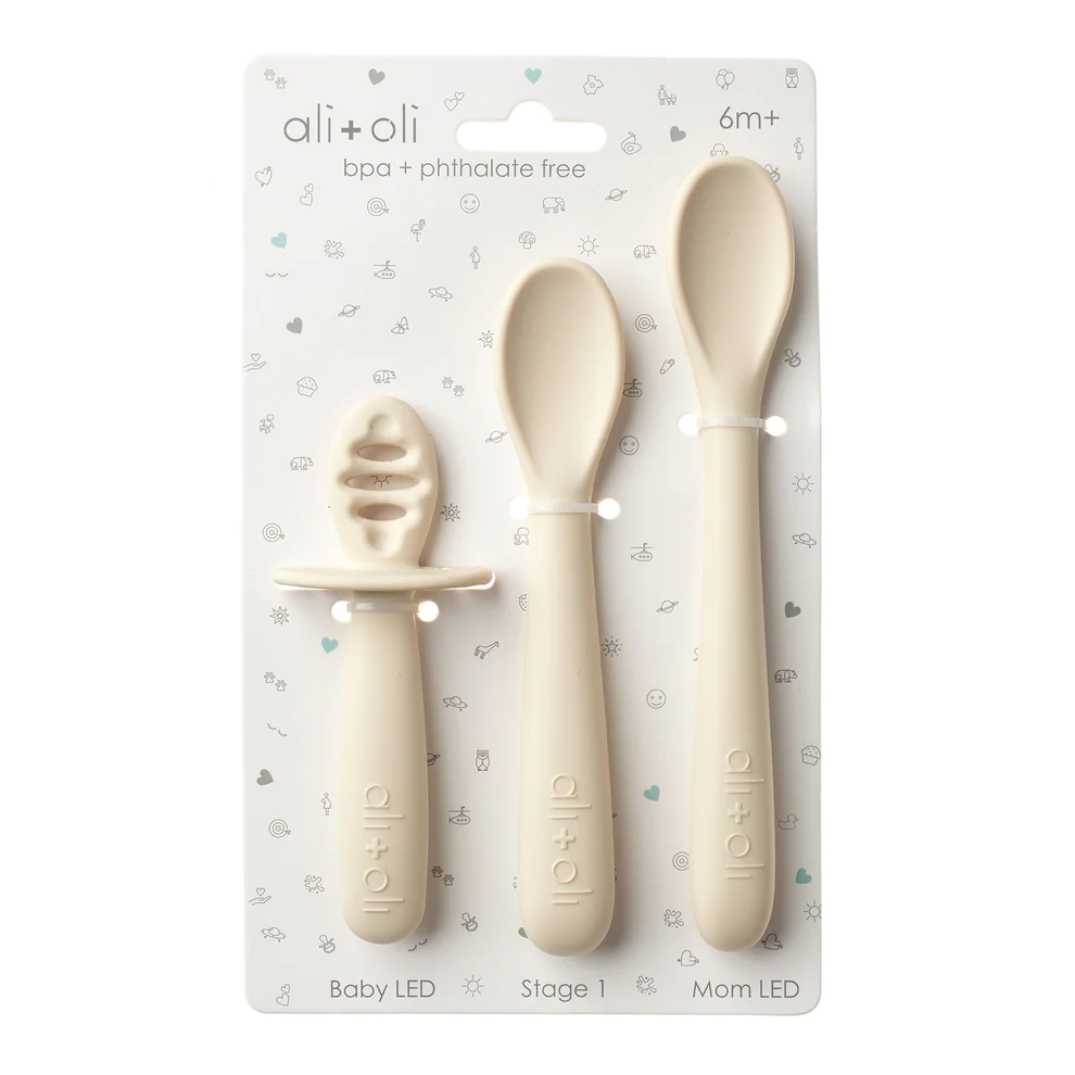 Ali+Oli - Multi Stage Spoon Set (3-pc) for Baby 6m+ (Coco)