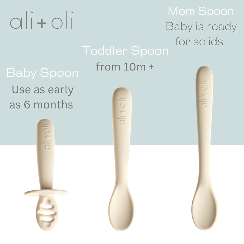 Ali+Oli - Multi Stage Spoon Set (3-pc) for Baby 6m+ (Coco)