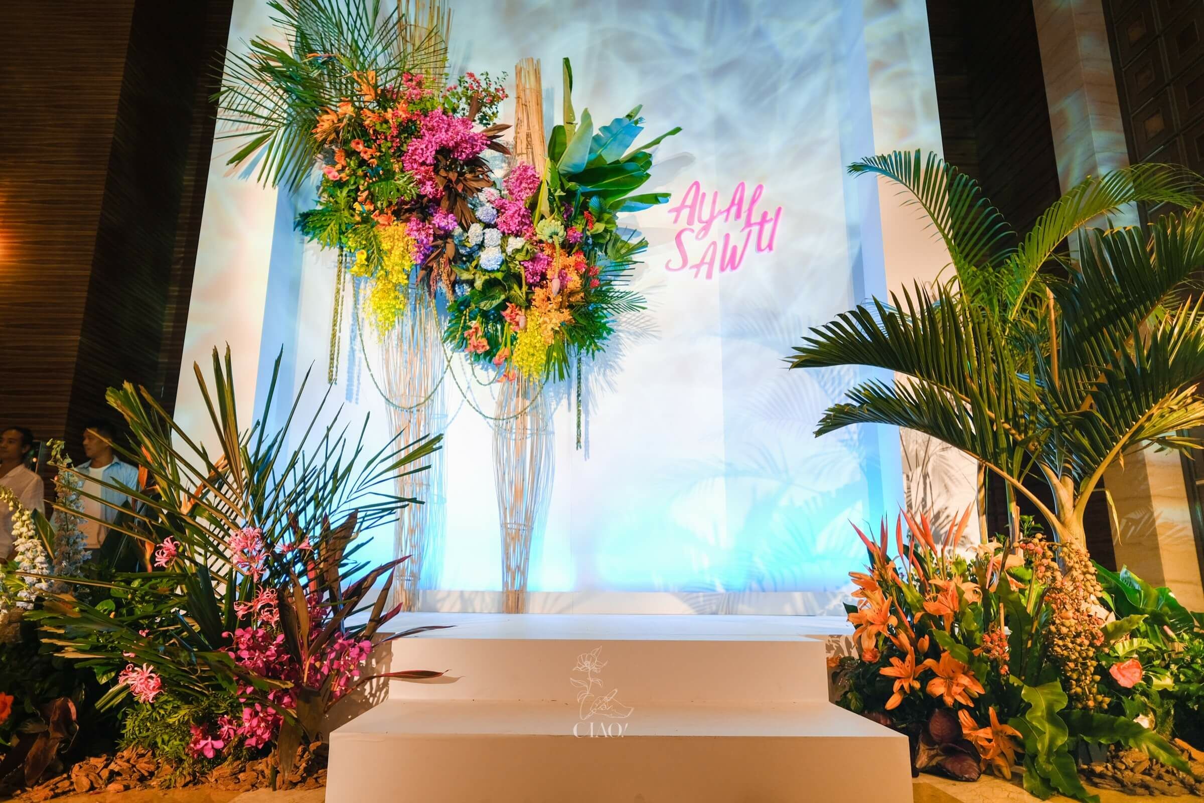 婚禮佈置｜巧偶花藝｜大直典華｜拍照區