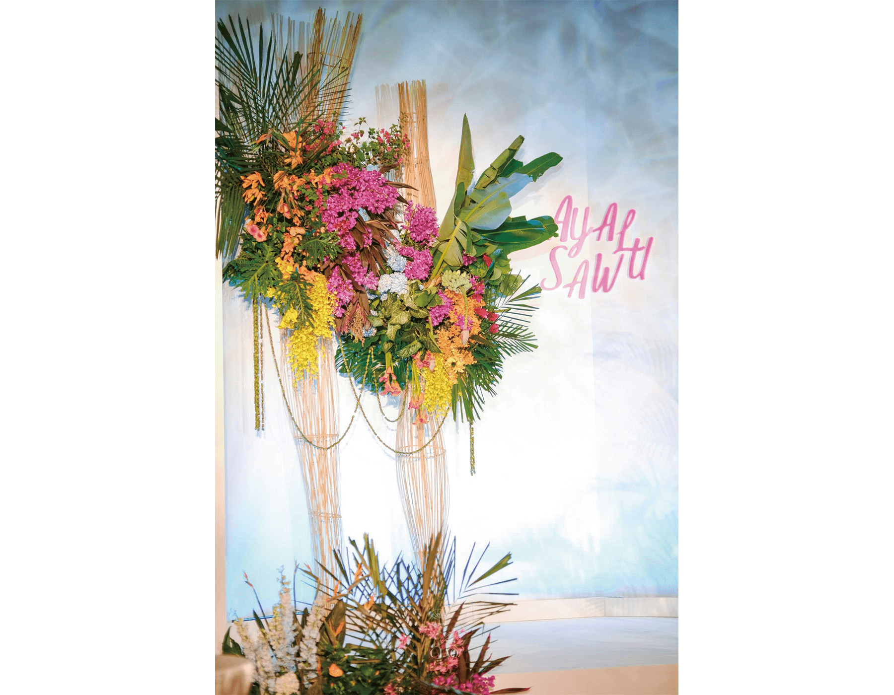 婚禮佈置｜巧偶花藝｜大直典華｜拍照區