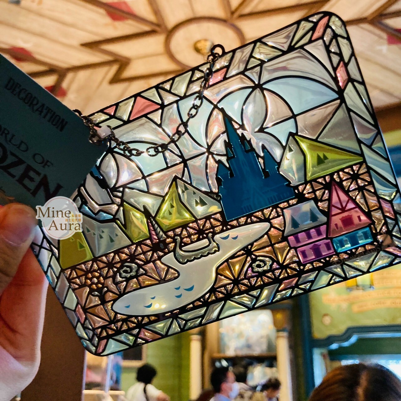 World of Frozen 限定 艾倫戴爾王國 馬賽克設計 造型 掛飾 擺飾品 冰雪奇緣 Frozen -香港迪士尼樂園