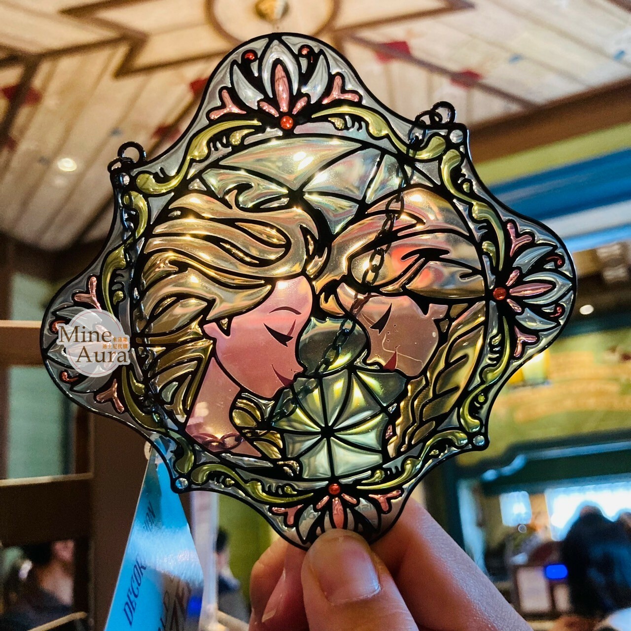 World of Frozen 限定 艾莎 Elsa 安娜Anna 馬賽克設計 造型 掛飾 擺飾品 冰雪奇緣 Frozen -香港迪士尼樂園