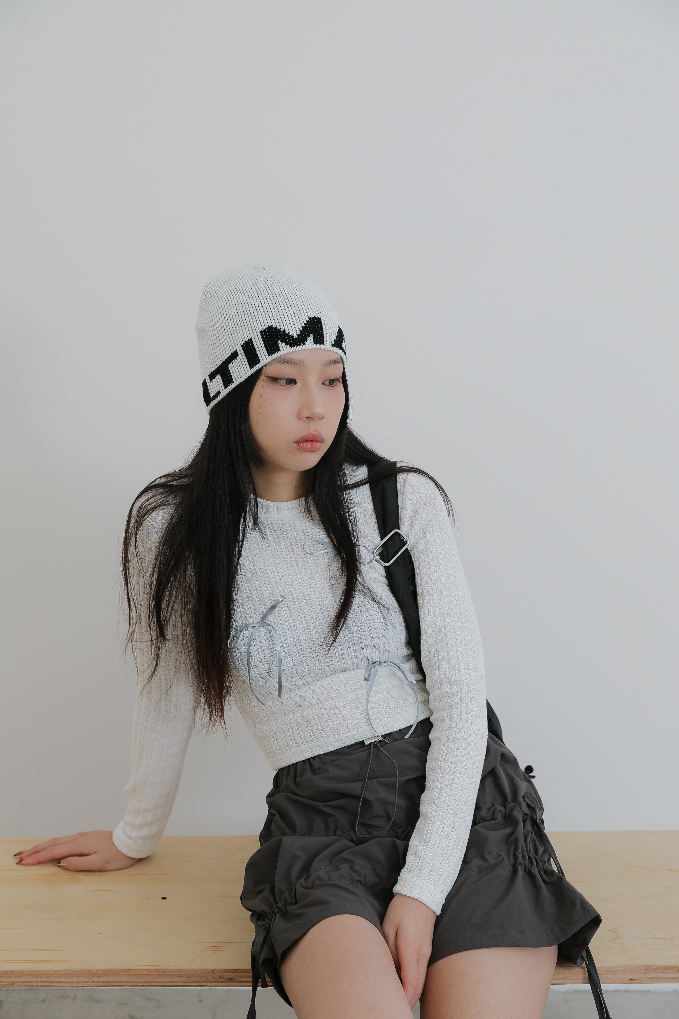 【Discount】Ribbon Knit Tee #上衣