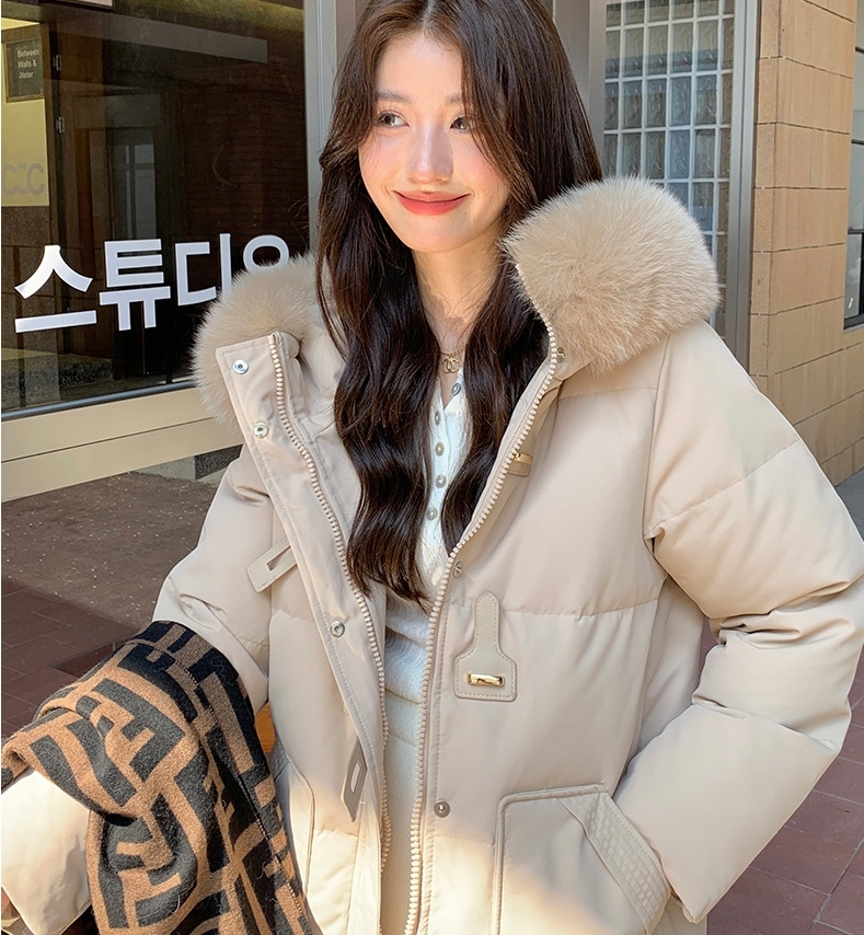 ᴷᴼᴿᴱᴬ 🇰🇷 <現貨> 甜美小千金90%羽絨狐狸毛領長版外套 (三色)