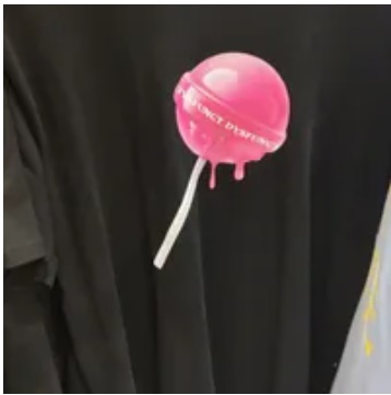 [S] DYSFUNCT TOO SWEET BUT CUTE SHORT SLEEVE T-SHIRT,BLACK/PINK, T-PINKC BM (SDY72)