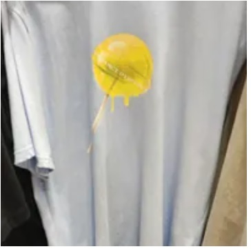 [S] DYSFUNCT TOO SWEET BUT CUTE SHORT SLEEVE T-SHIRT,SKY BLUE/YELLOW, T-YELLOWC SBLL (SDY73)