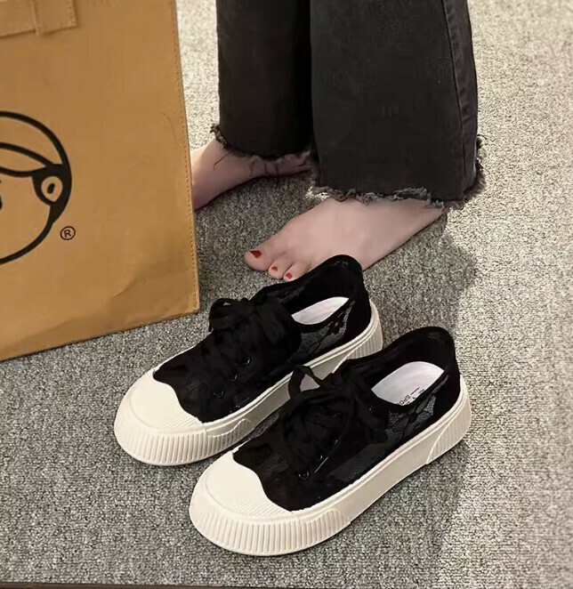 網紗板鞋