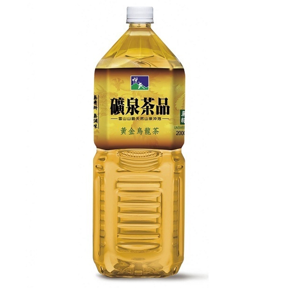 【悅氏】黃金烏龍茶無糖2000ml-2入