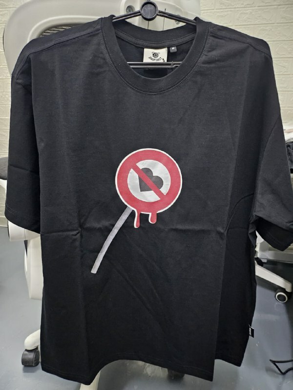 [S] DYSFUNCT NOT LOVE BUT CUTE SHORT SLEEVE T-SHIRT,BLACK, SDY80 (SDY80)