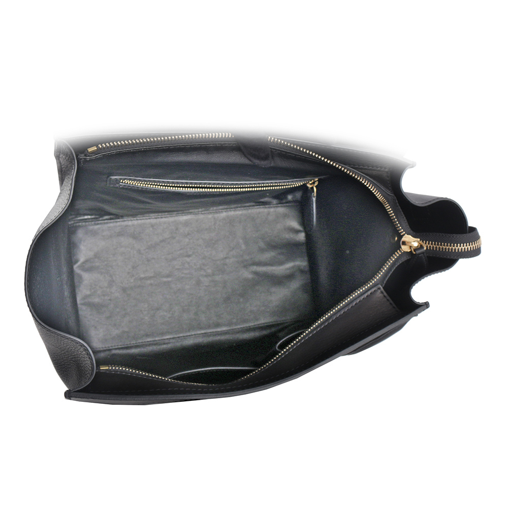 【CELINE】Luggage 冏包 笑臉包 MINI手提包(黑色) 165213HSC.38NO