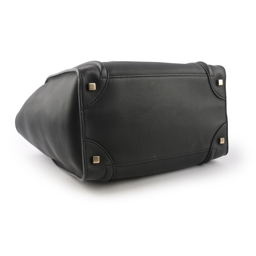 【CELINE】Luggage 冏包 笑臉包 MINI手提包(黑色) 165213HSC.38NO