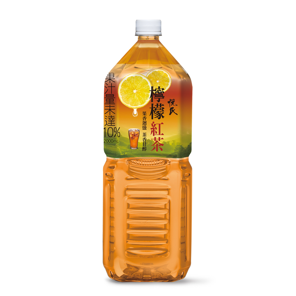 【悅氏】礦泉茶品檸檬紅茶2000ml-2入