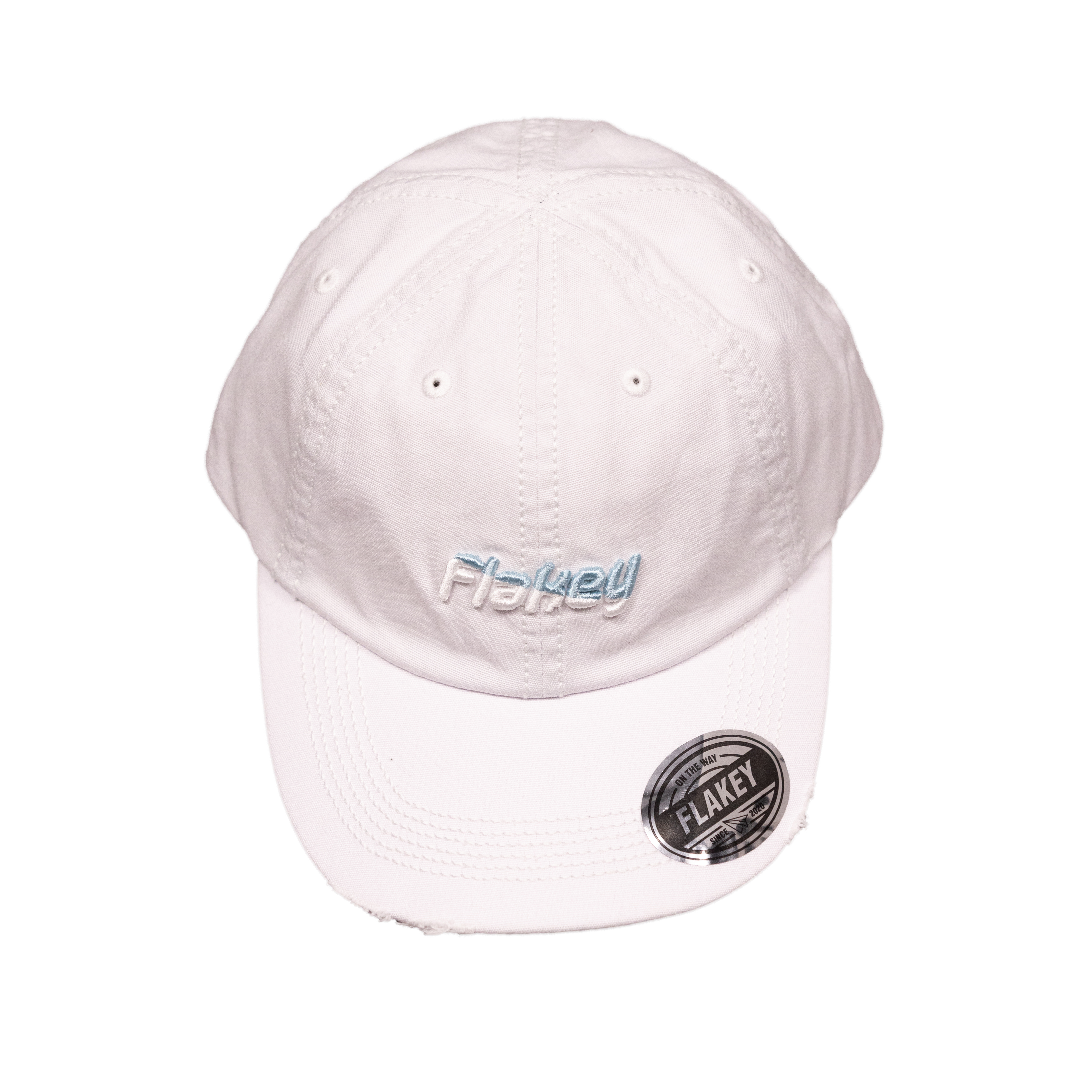 Flakey logo cap (白)