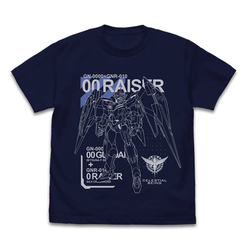 Cospa 0819 機動戦士ｶﾞﾝﾀﾞﾑ00 ﾀﾞﾌﾞﾙｵｰﾗｲｻﾞｰ Tｼｬﾂ/NAVY