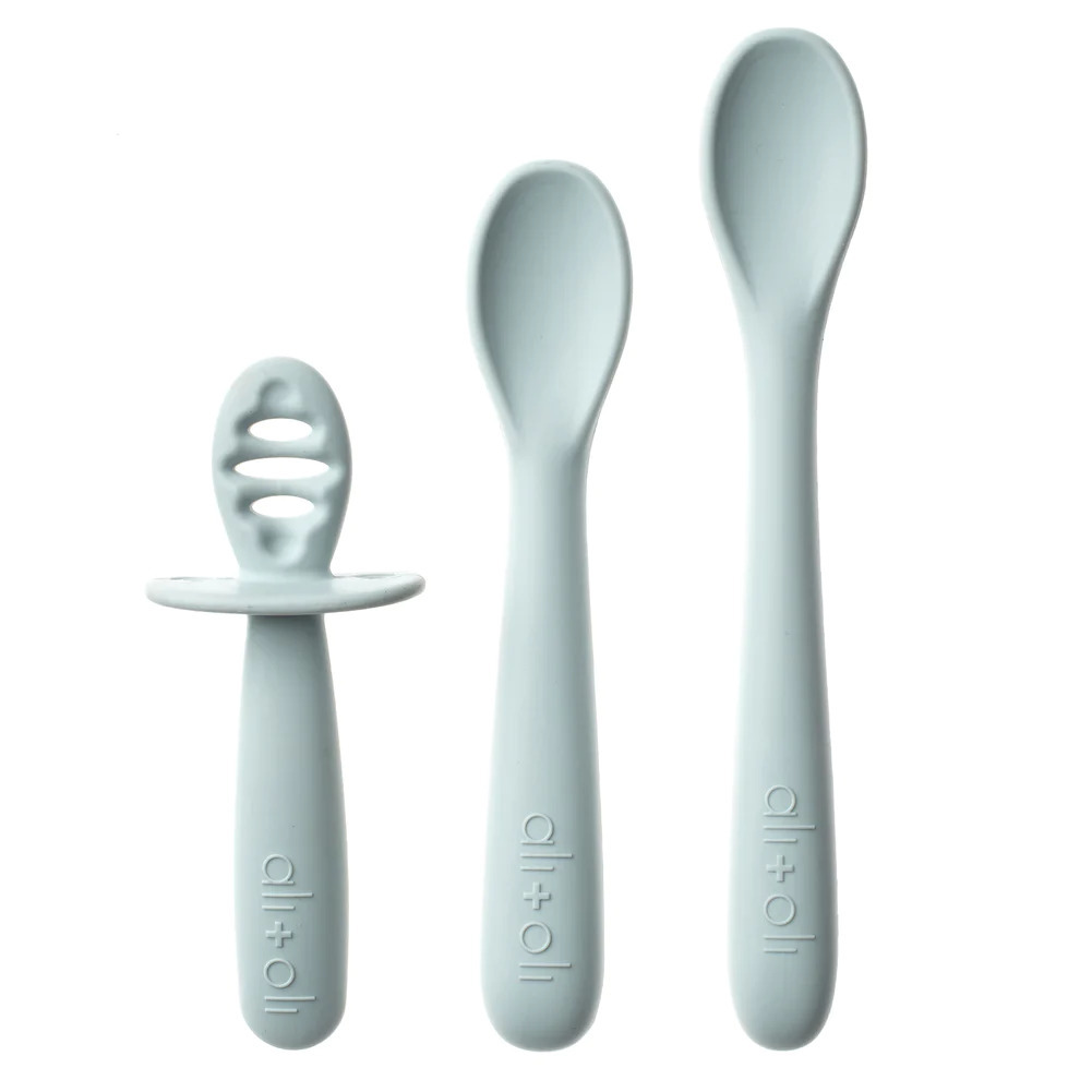 Ali+Oli - Multi Stage Spoon Set (3-pc) for Baby 6m+ (Blue)