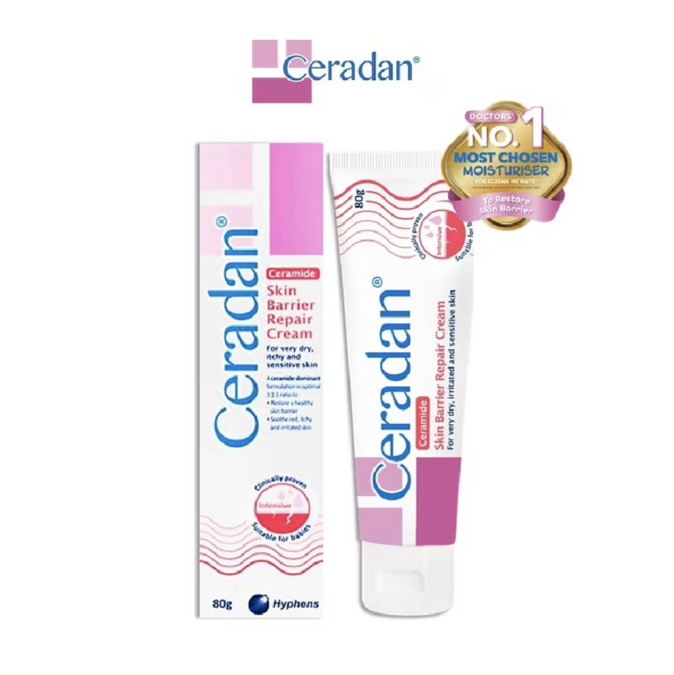 Ceradan® 皮膚屏障修復霜 [適合濕疹，乾燥，敏感肌] 80g