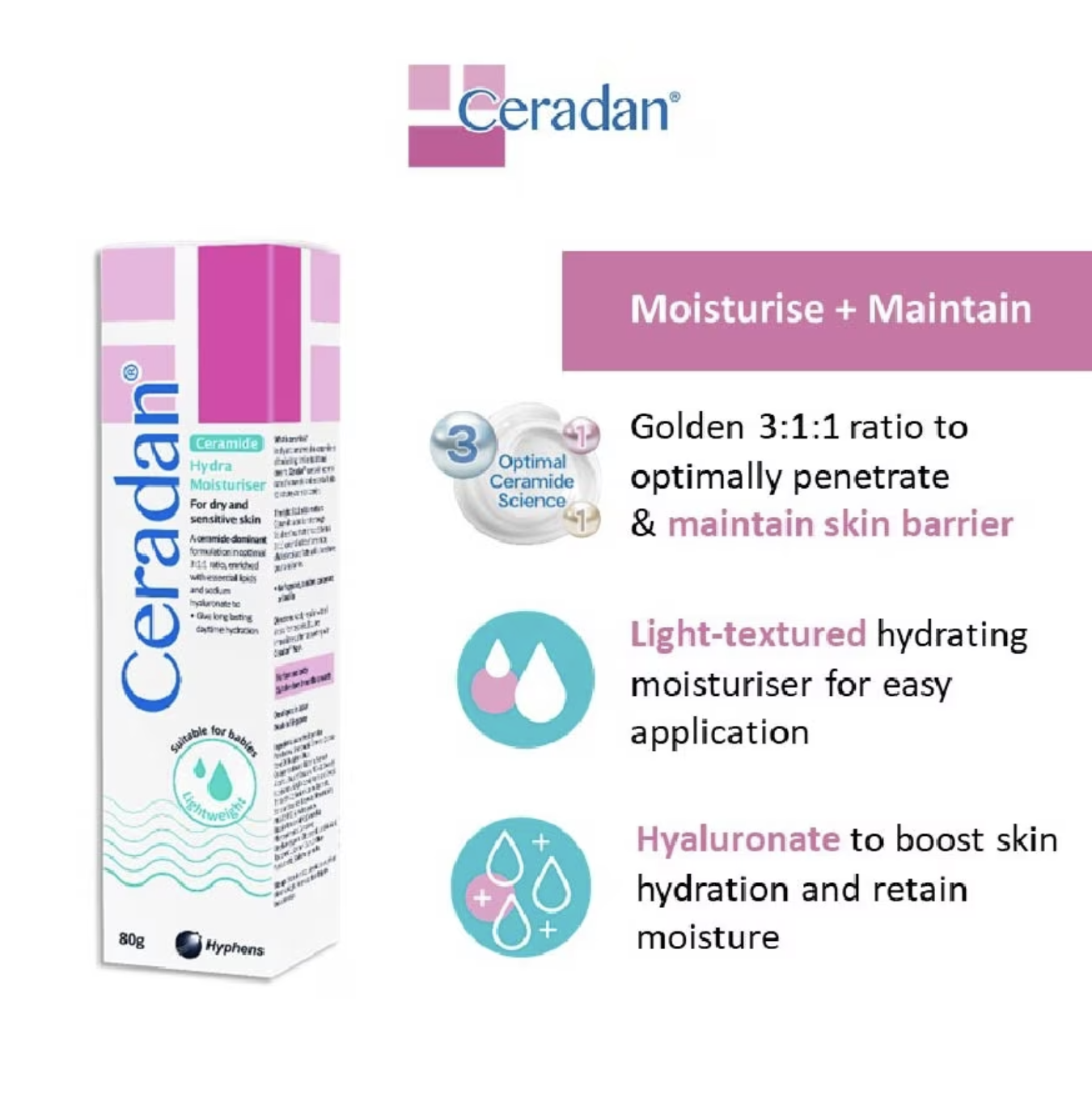 Ceradan® 強效保濕乳 [適合所有皮膚] 80g