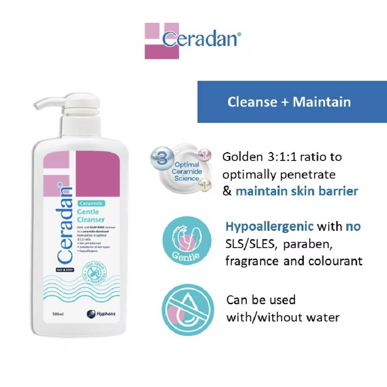 Ceradan® Gentle Cleanser 1L