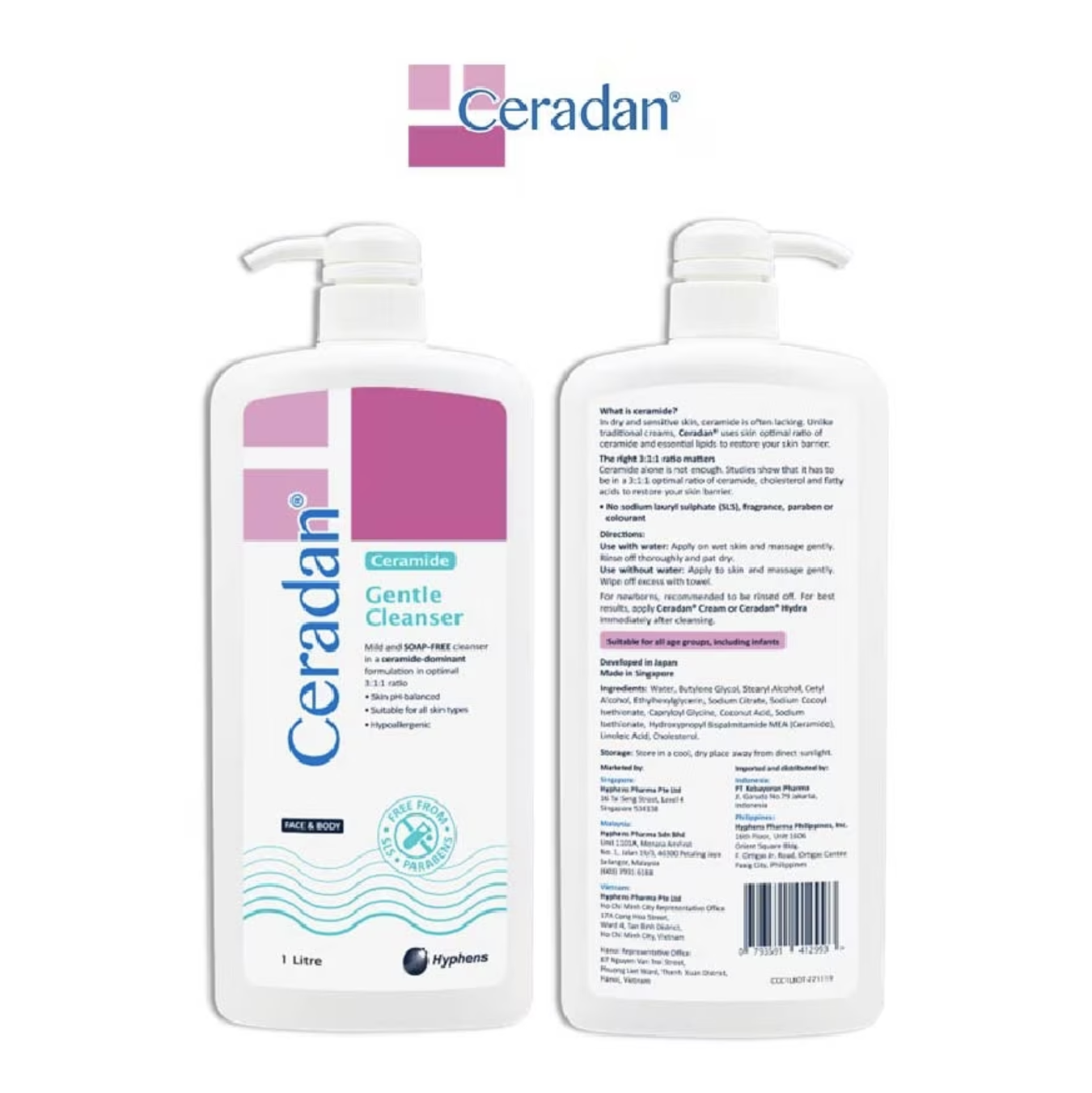 Ceradan® Gentle Cleanser 1L