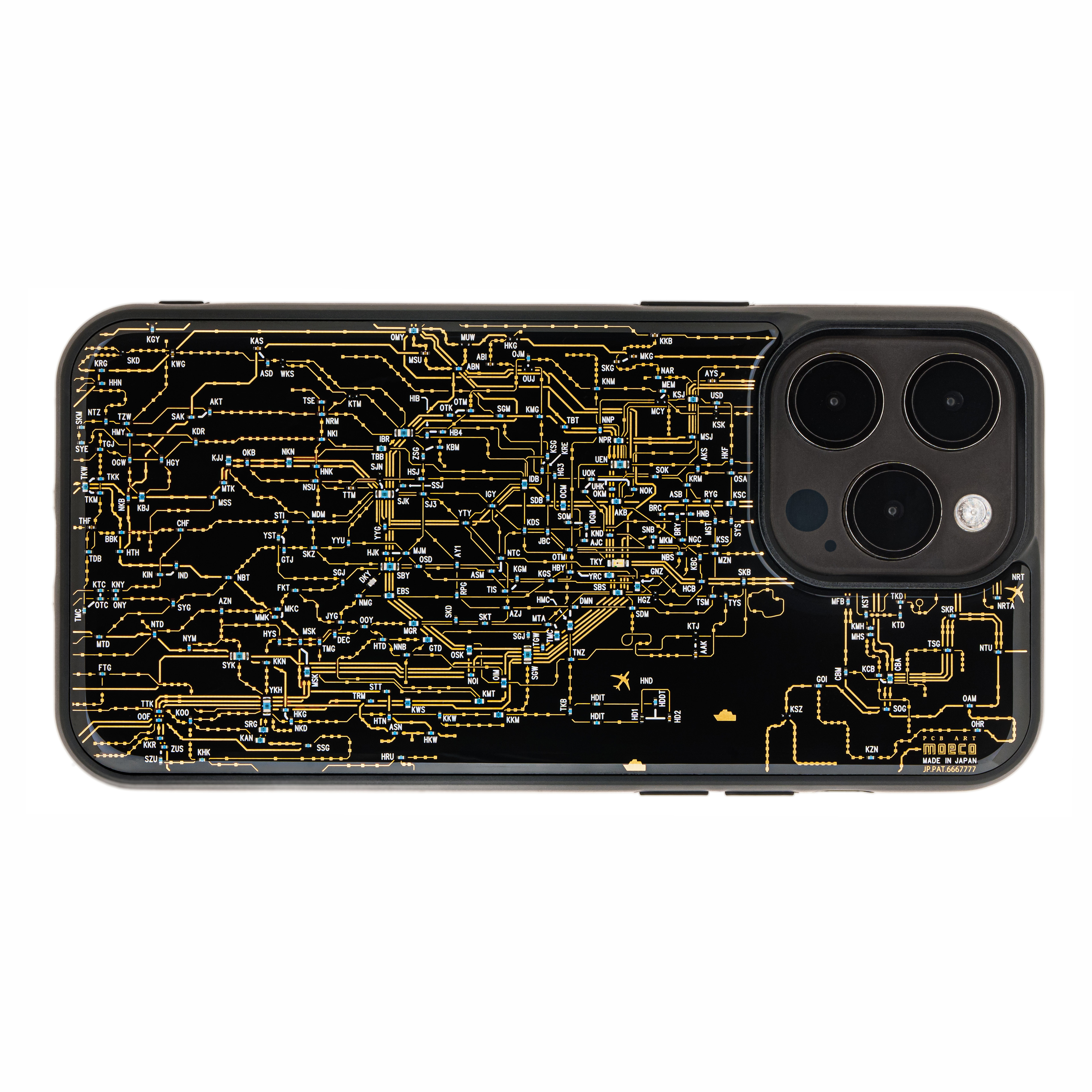 FLASH 東京電路線圖 iPhone 15 Pro Max手機殼 ( 黑色 )