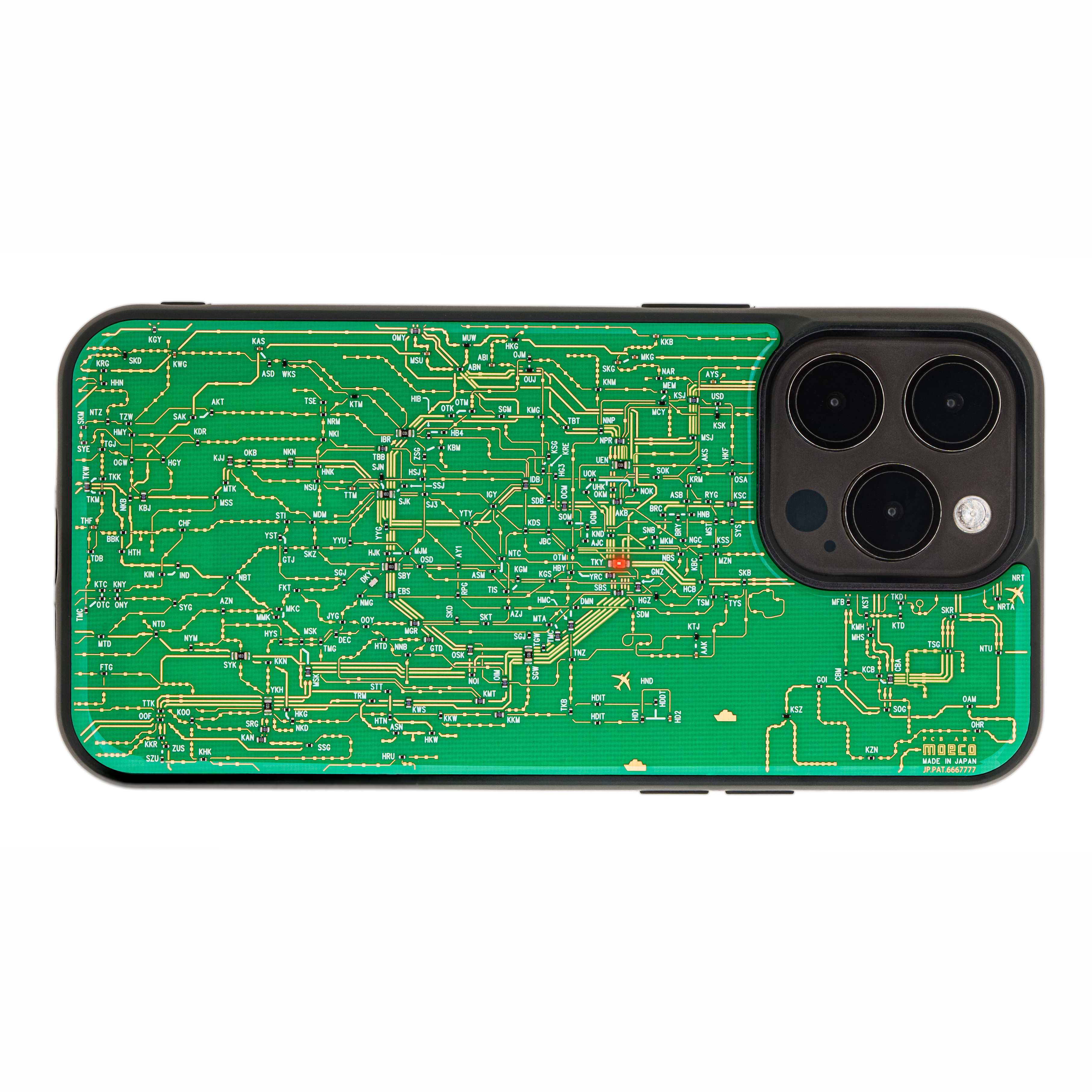 FLASH 東京電路線圖 iPhone 15 Pro Max手機殼 ( 綠色 )