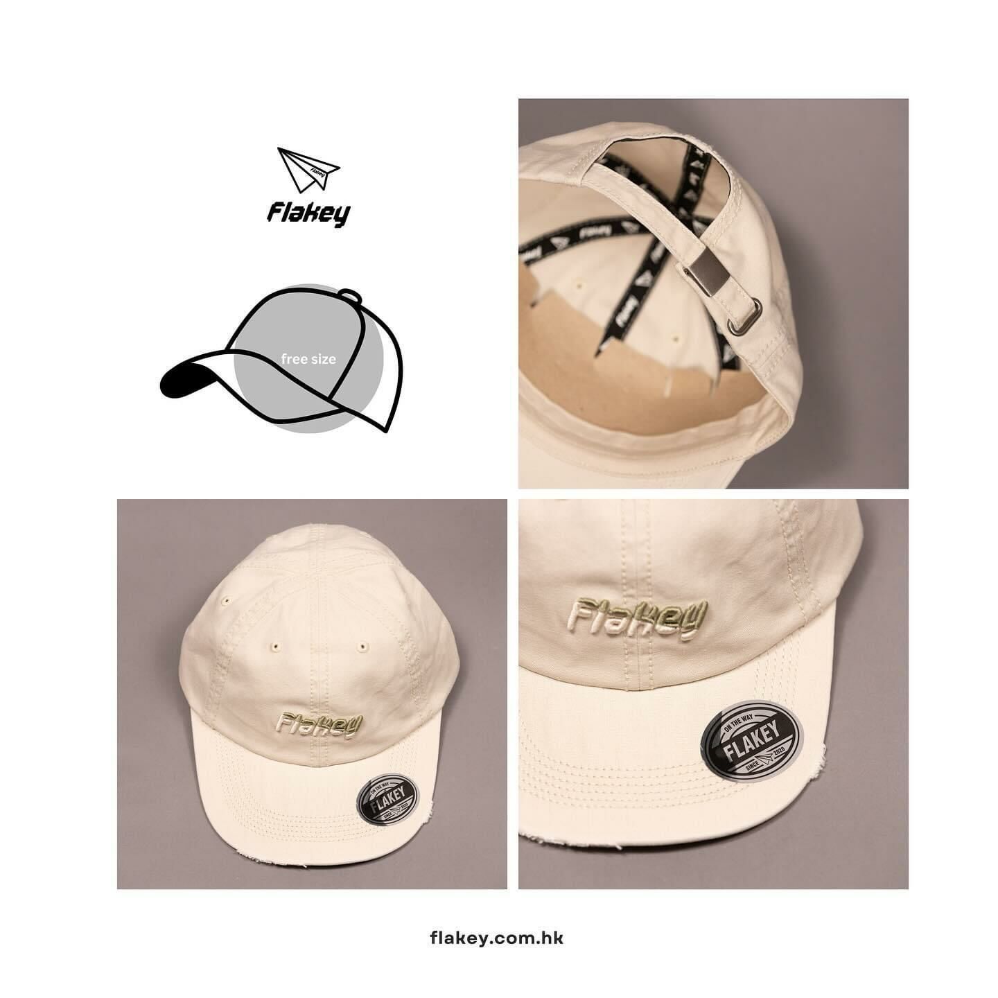 Flakey logo cap (卡其)