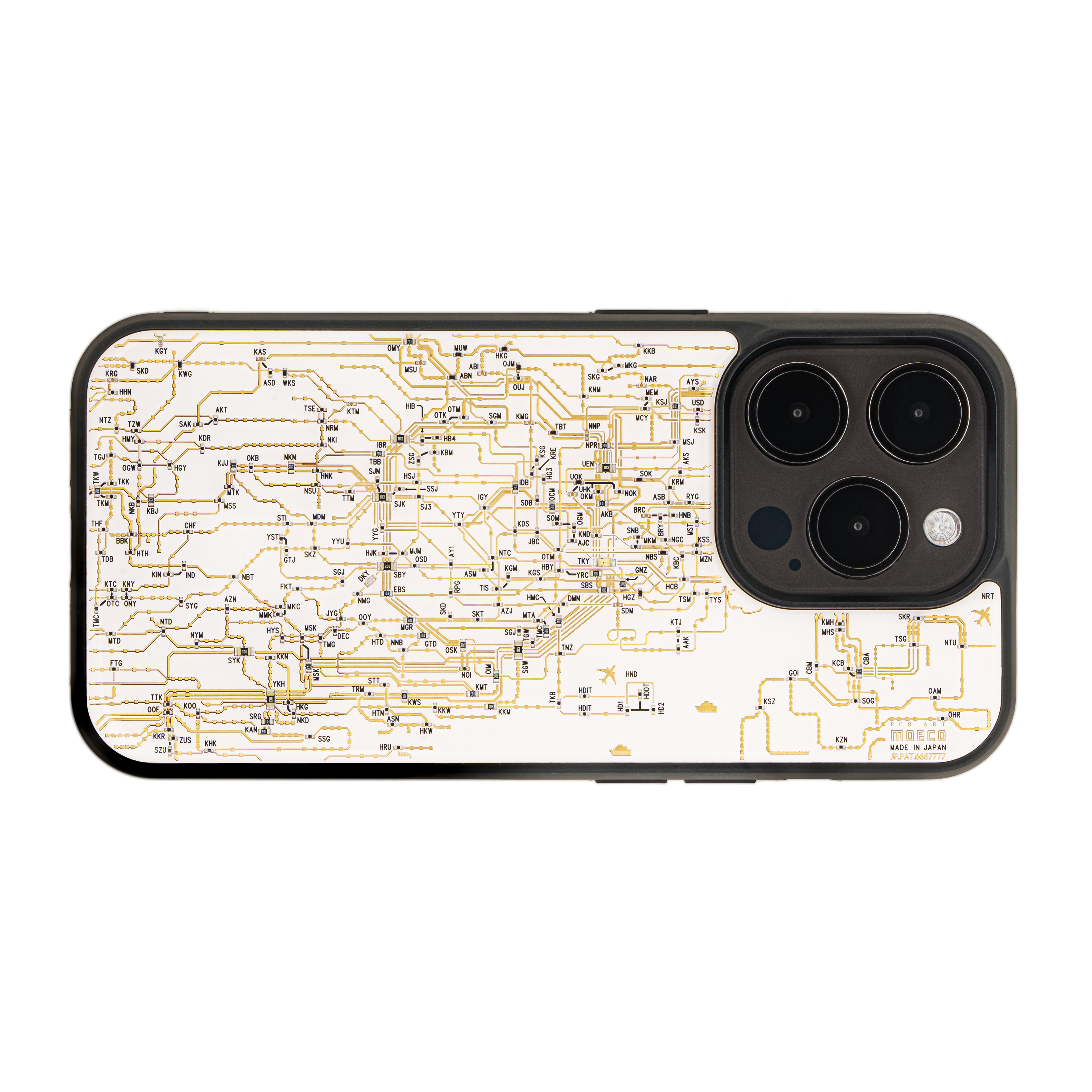 FLASH 東京電路線圖 iPhone 15 Pro 手機殼 ( 白色 )