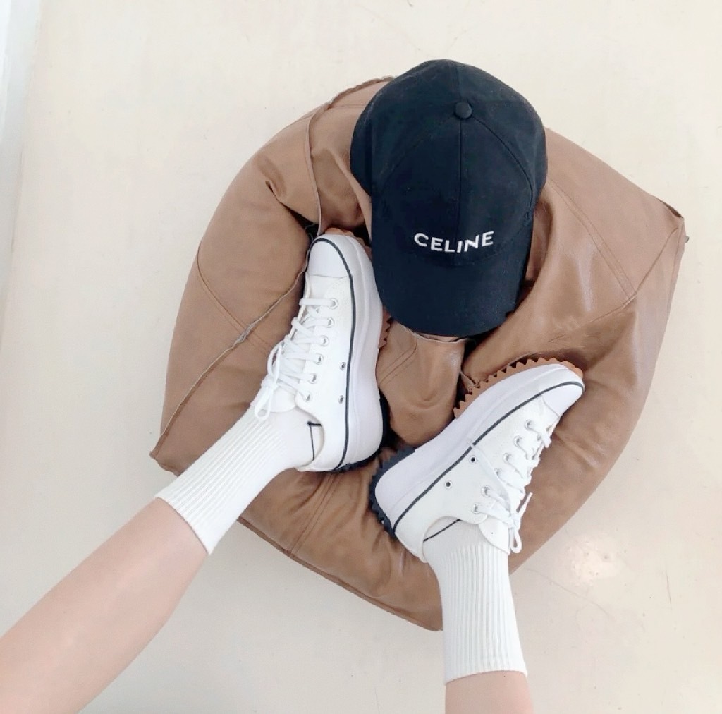 Converse Run Star Hike 厚底 白 鋸齒 低筒 （168817C）