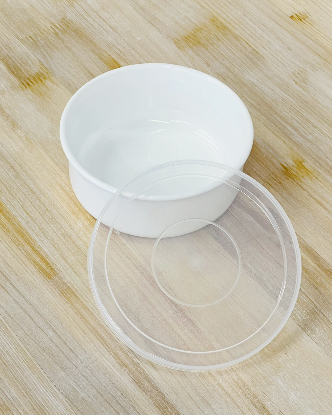 Enamel Round Containers 14cm (with Lid)｜Noda Horo