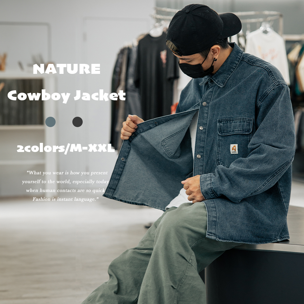 『現貨』NATURE 水洗 做舊 牛仔外套