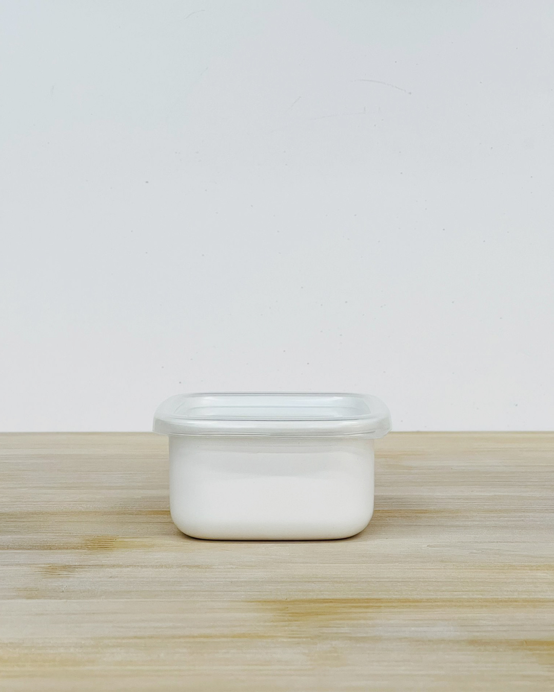 琺瑯正方型保存容器 S（膠蓋）｜野田琺瑯