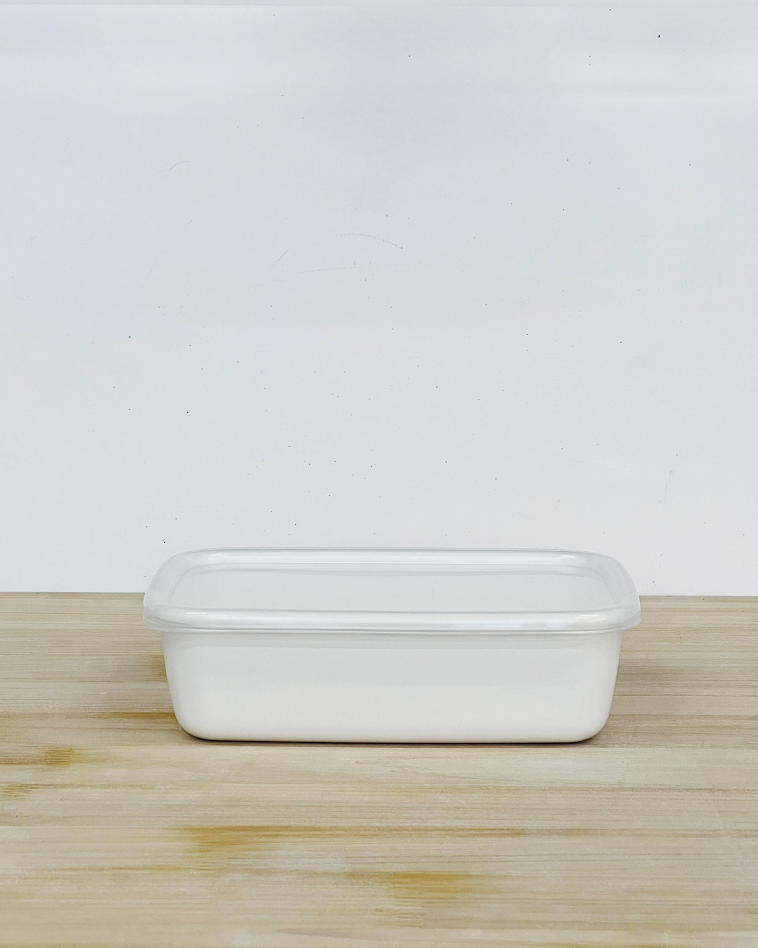 琺瑯長方深型保存容器 L（膠蓋）｜野田琺瑯