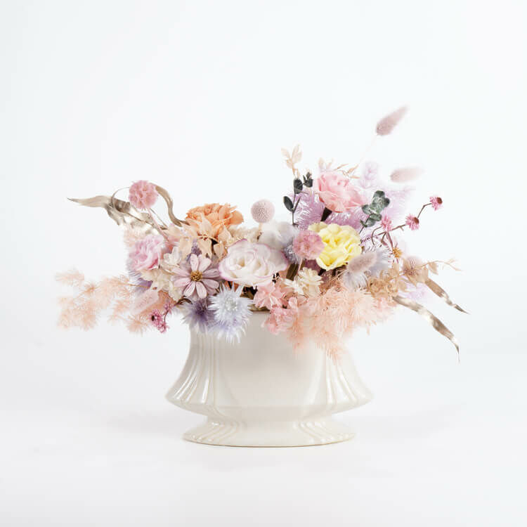 【與春天有約】永生乾燥瓷器盆花