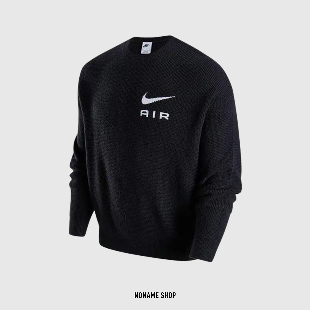 NIKE AIR 針織 長袖 毛衣 黑色 (男款)