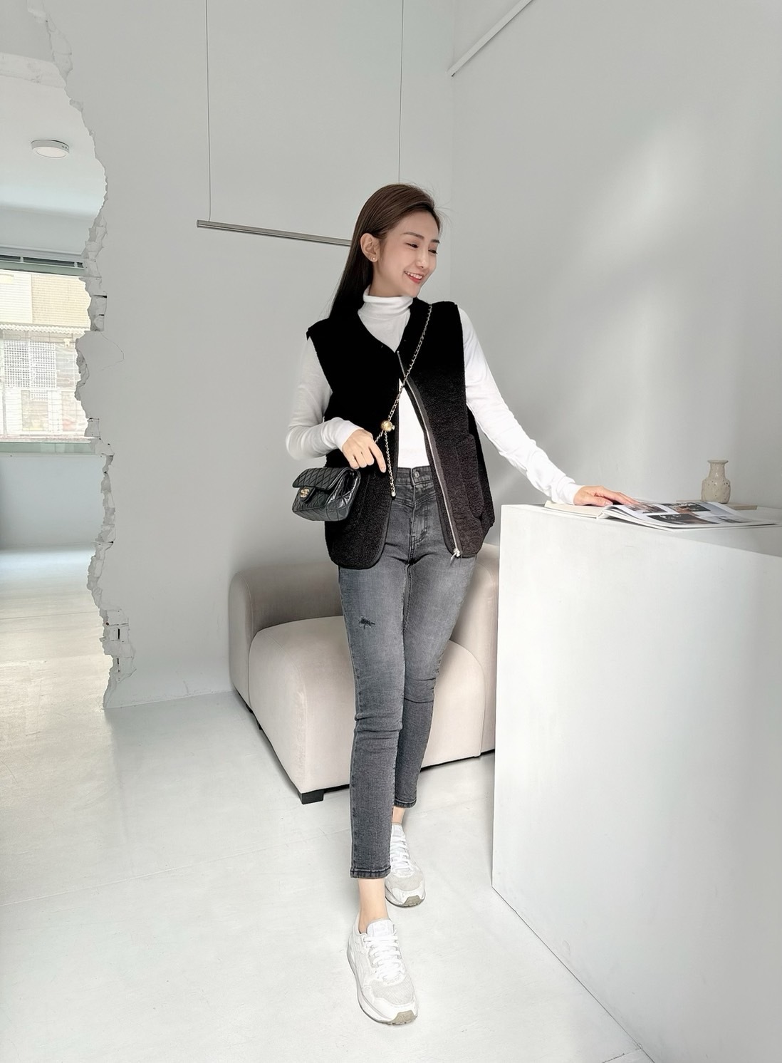 🔥11.15直播新品］💥高級必收羊毛打底衣］🇰🇷正韓超柔軟超彈天絲羊毛高領上衣（四色）