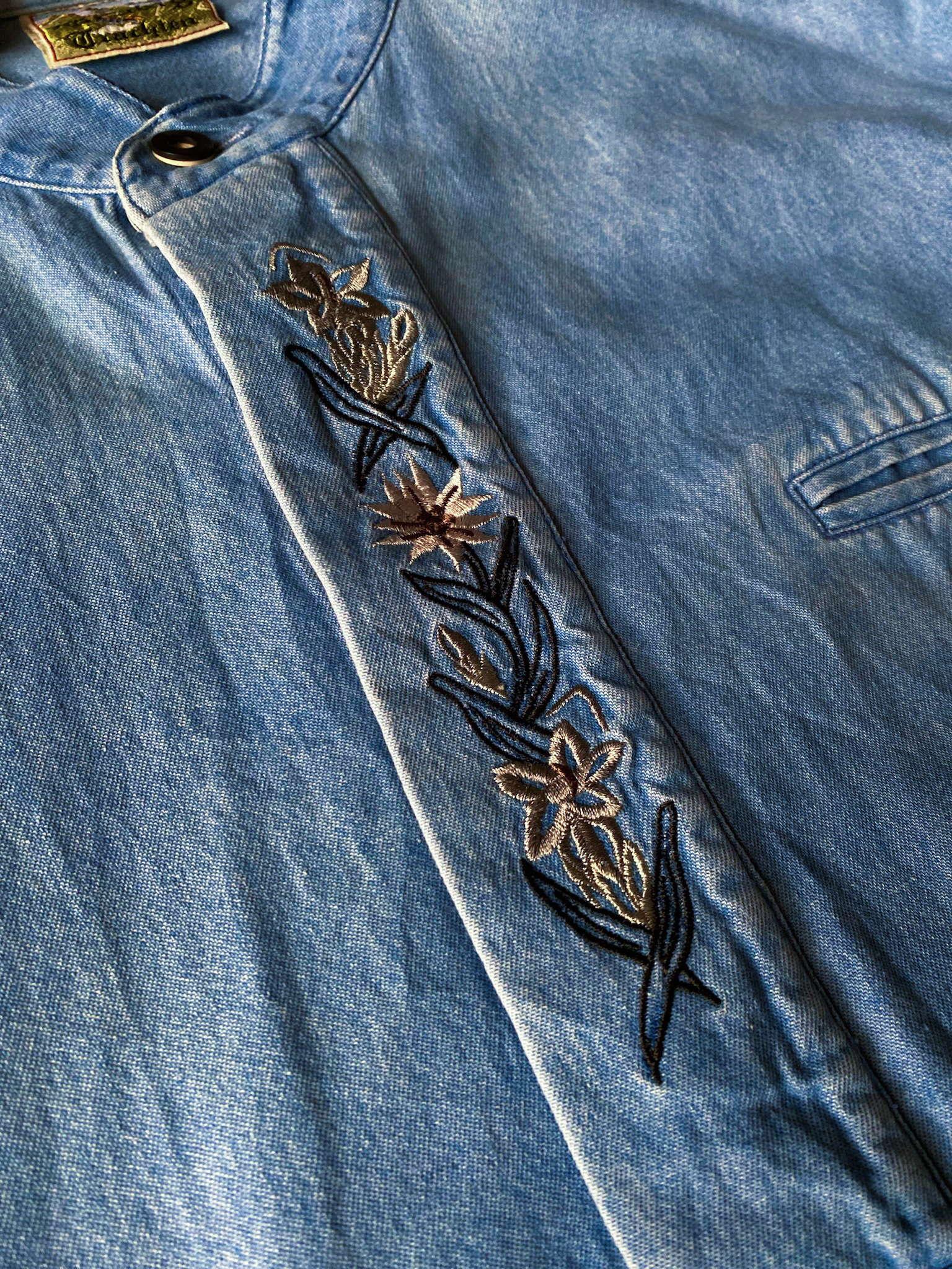 Tylorean Pullover shirts / 古著提洛爾襯衫-無領火絨草