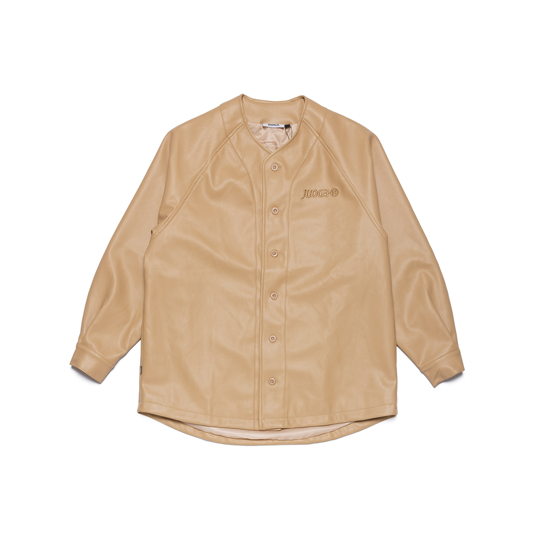 JUDGE®️23 WINTER PU BASEBALL SHIRT