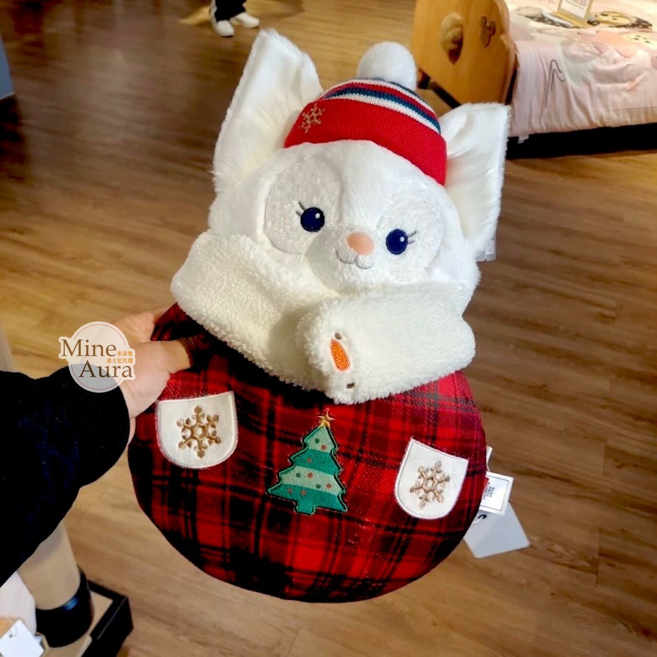 (限時特價) 2023冬日限定 玲娜貝兒 Lina bell 絨毛 雪人造型 抱枕 靠墊 -上海迪士尼樂園