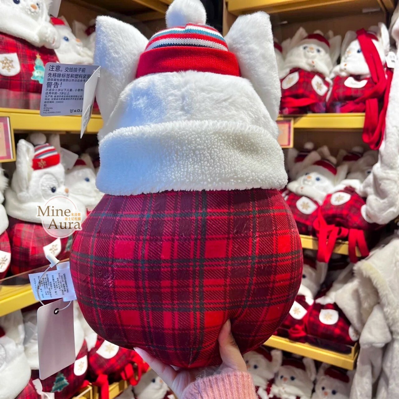 (限時特價) 2023冬日限定 玲娜貝兒 Lina bell 絨毛 雪人造型 抱枕 靠墊 -上海迪士尼樂園