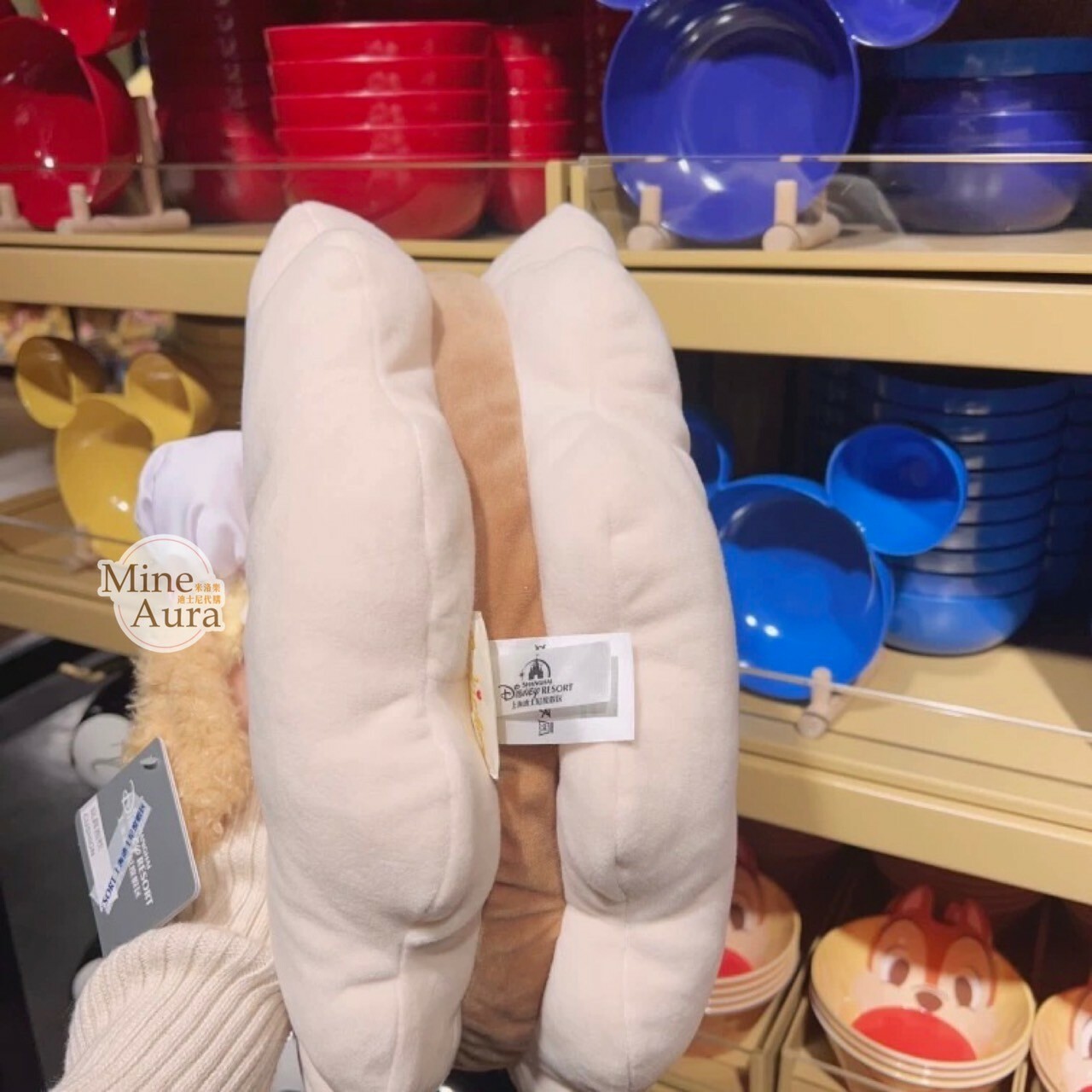 (限時特價) 可琦安 餅乾 CookieAnn 絨毛大頭 餅乾 造型 抱枕 靠墊 枕頭 -上海迪士尼樂園