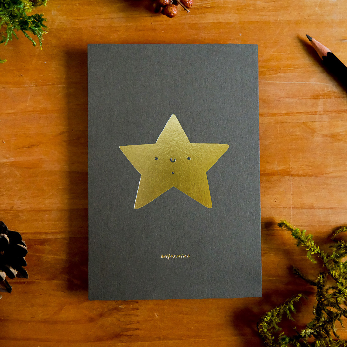 WHOSMiNG「SHINY STAR」 燙金聖誕卡片