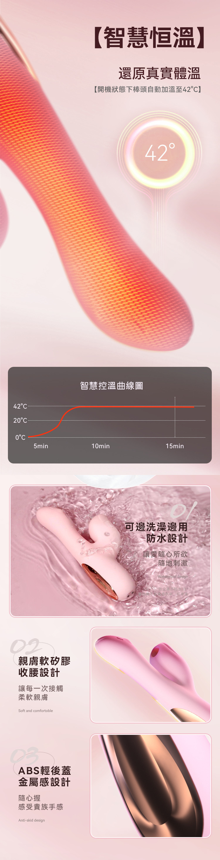 GALAKU｜妮琪小狐狸｜吸吮加溫消毒按摩棒
