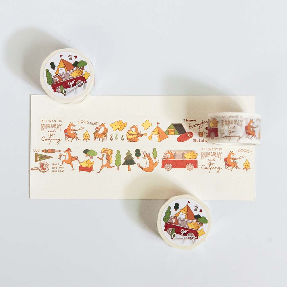 Reiko 狐吉露營 和紙膠帶｜Hello Studio 你好工作室