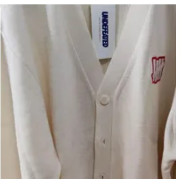 [S] MODERNWORKS UNDEFEATED LOGO CARDIGAN SWEATSHIRT,CREAM, UDFCKN001-CREAM (SMW129)