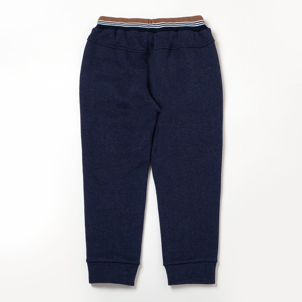 PIPPY休閒羅紋彈性棉長褲 深藍