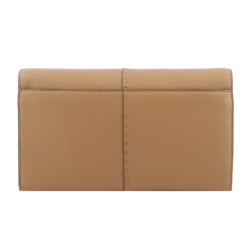 【TORY BURCH】McGRAW 鵝卵石皮革皮夾式斜背包(提拉米蘇) 137247 227