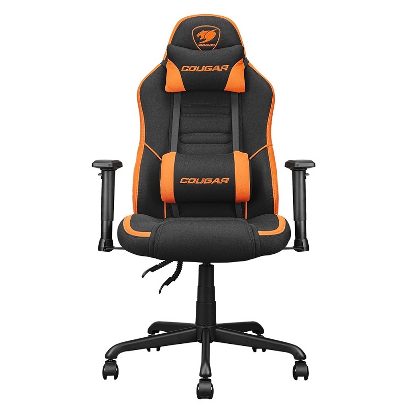 米特3C數位–COUGAR 美洲獅 FUSION S 電競椅 黑色/皮革 黑橘/皮革 黑橘/透氣布面