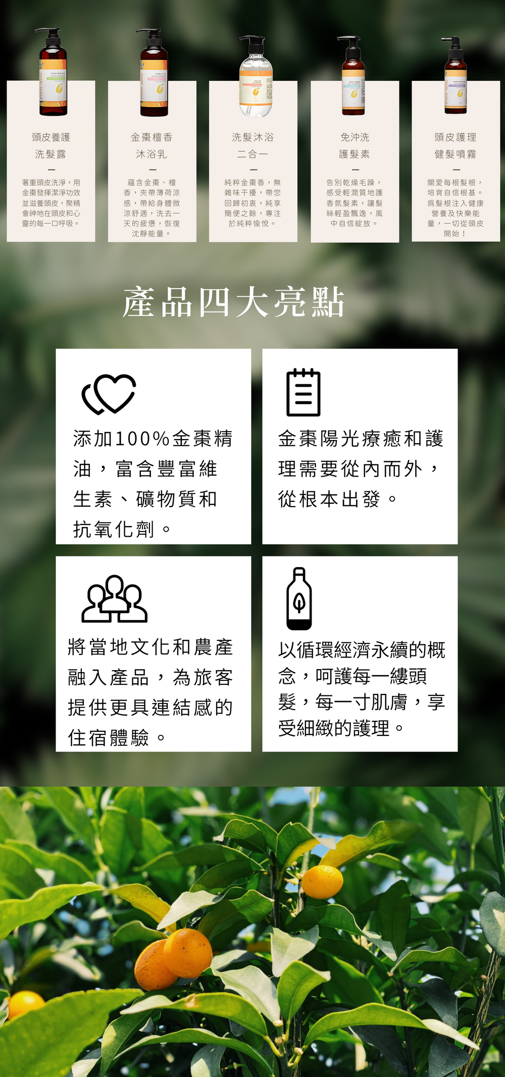 金棗循環永續洗沐用品